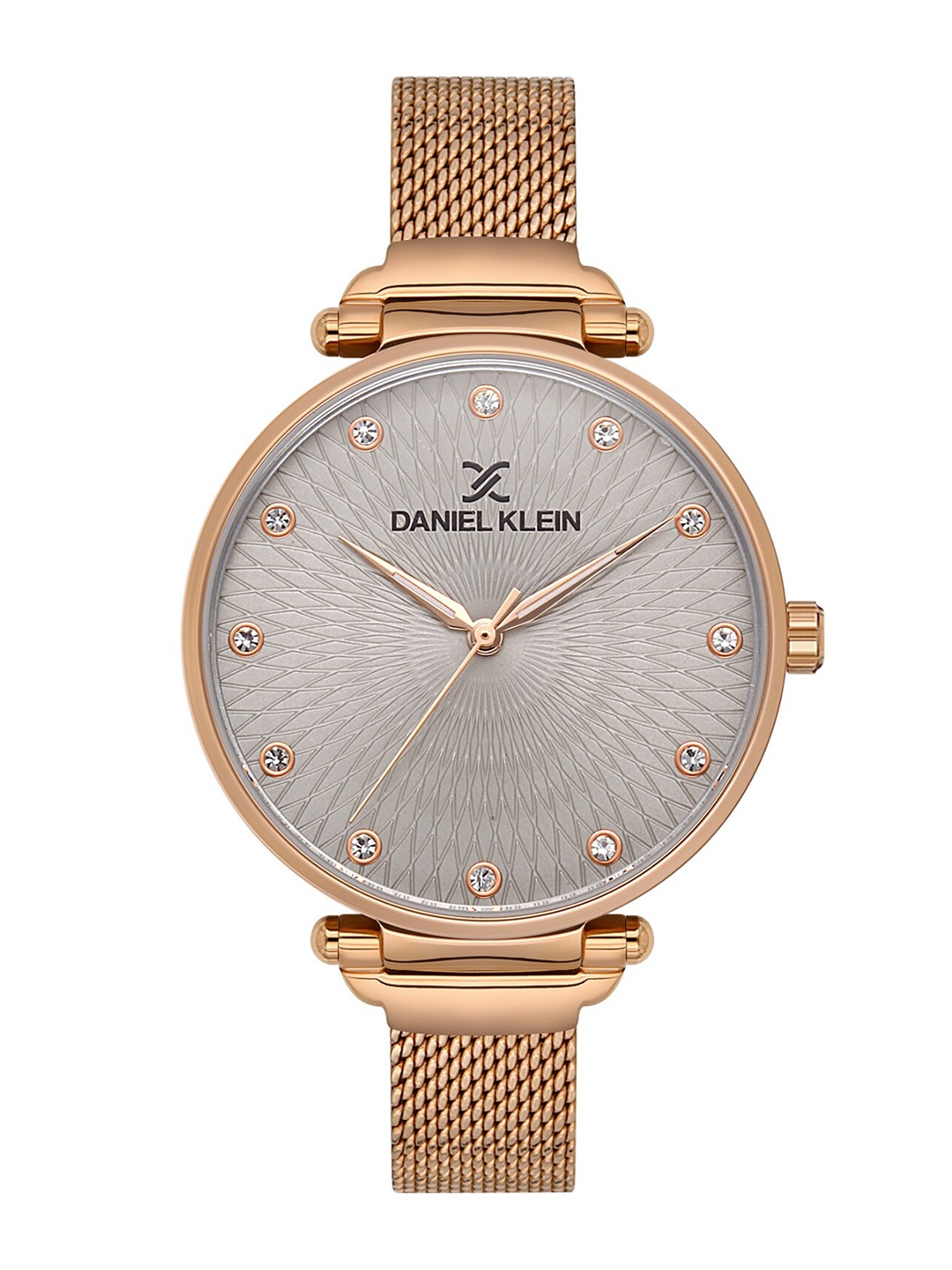 

Daniel Klein Women Pink Dial & Rose Gold Toned Bracelet Style Straps Analogue Watch DK 1 13188-4