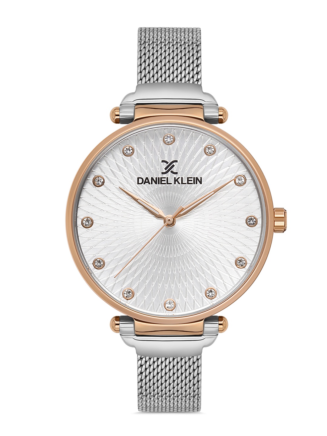 

Daniel Klein Women Pink Dial & Silver Toned Bracelet Style Straps Analogue Watch DK 1 13188-3