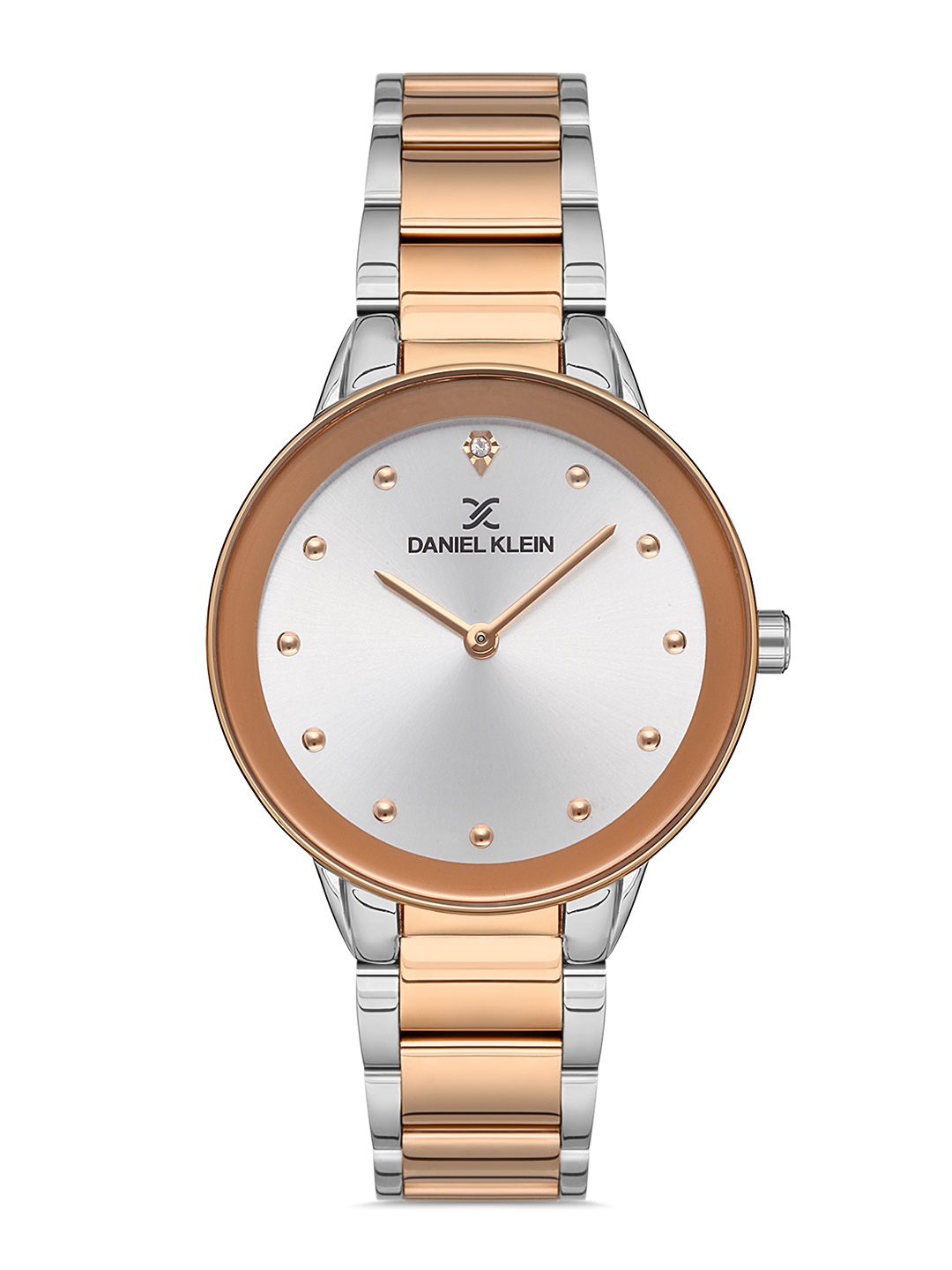 

Daniel Klein Women Silver-Toned Embellished Dial & Silver Toned Stainless Steel Bracelet Style Straps Watch DK 1 13165-5