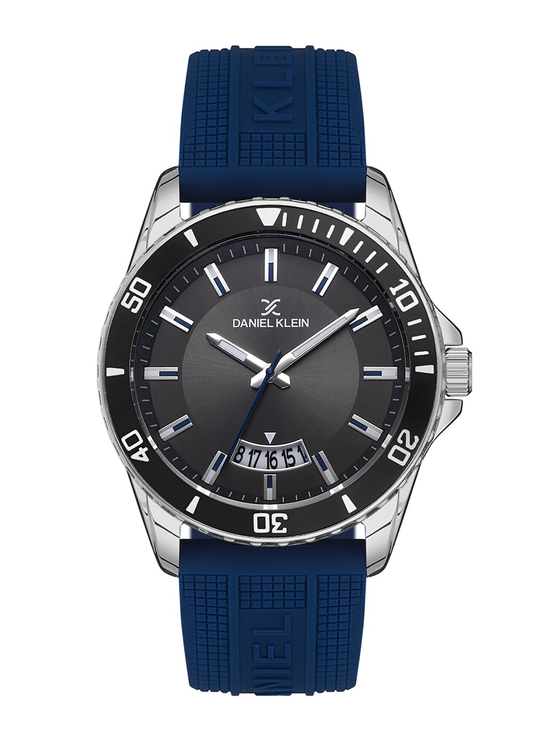 

Daniel Klein Men Silver-Toned Dial & Blue Straps Analogue Watch