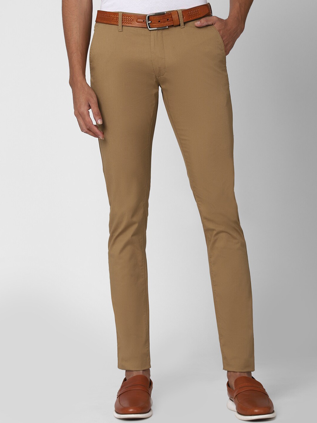 

Peter England Casuals Men Khaki Skinny Fit Chinos Trousers