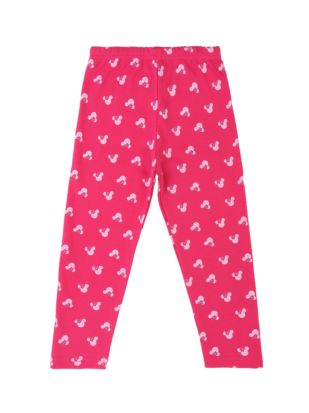 

Bodycare Kids Infant Girls Fuchsia-Pink Minnie Mouse Printed Cotton Track Pants