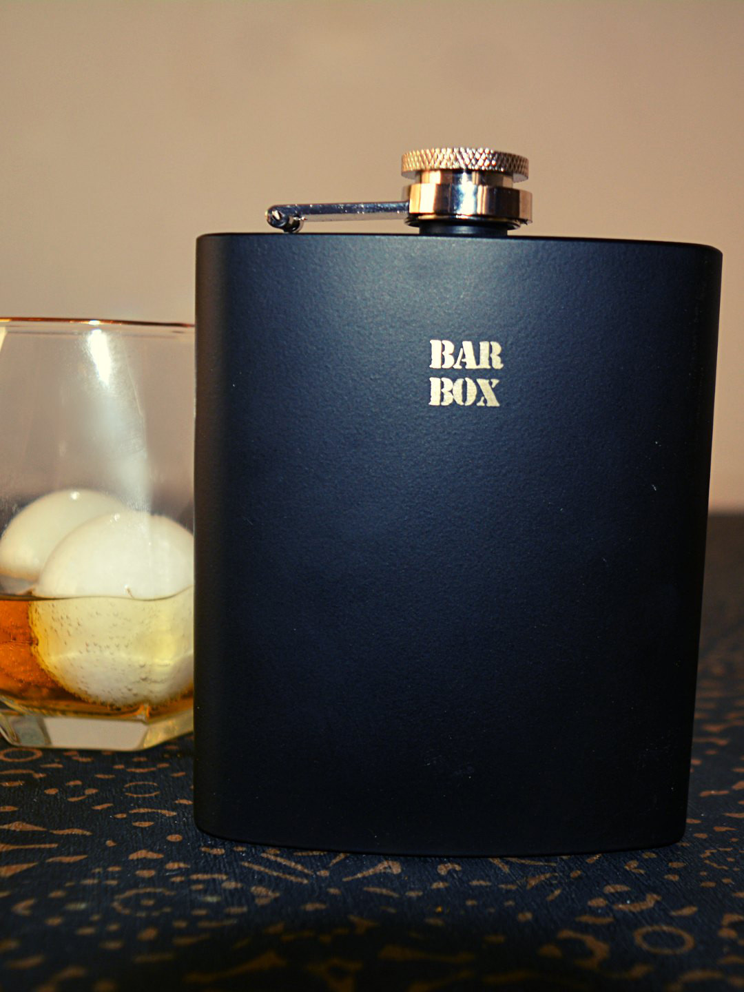 

BarBox Black Strictly Leak Proof Screw Cap Stainless Steel Pocket Hip Flask
