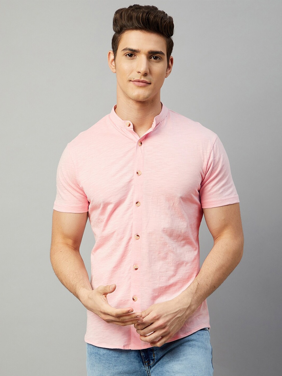 

GRITSTONES Men Coral Comfort Casual Shirt