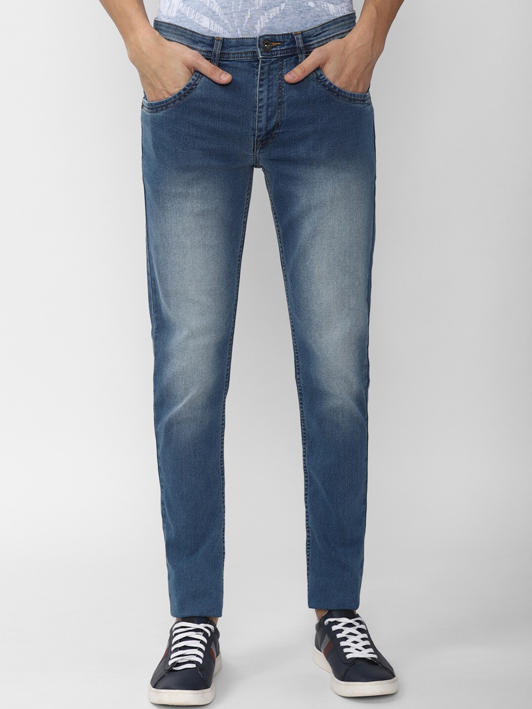 

VAN HEUSEN DENIM LABS Men Blue Skinny Fit Heavy Fade Jeans