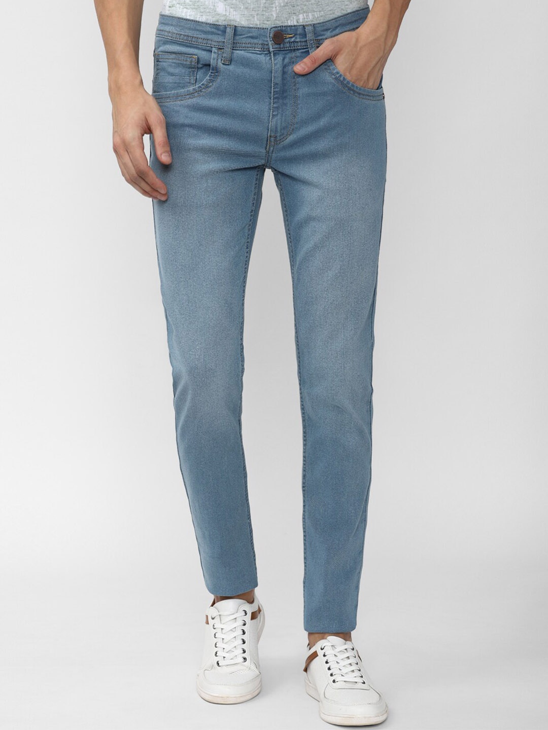 

VAN HEUSEN DENIM LABS Men Blue Skinny Fit Light Fade Jeans