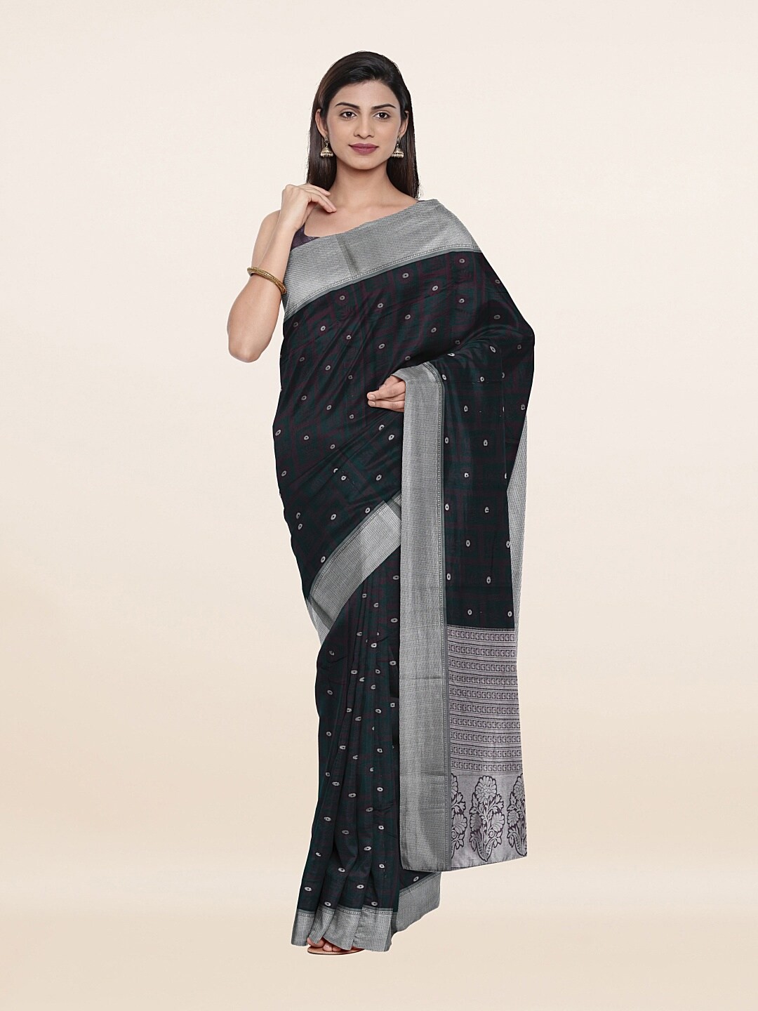 

Pothys Green Woven Design Zari Art Silk Saree