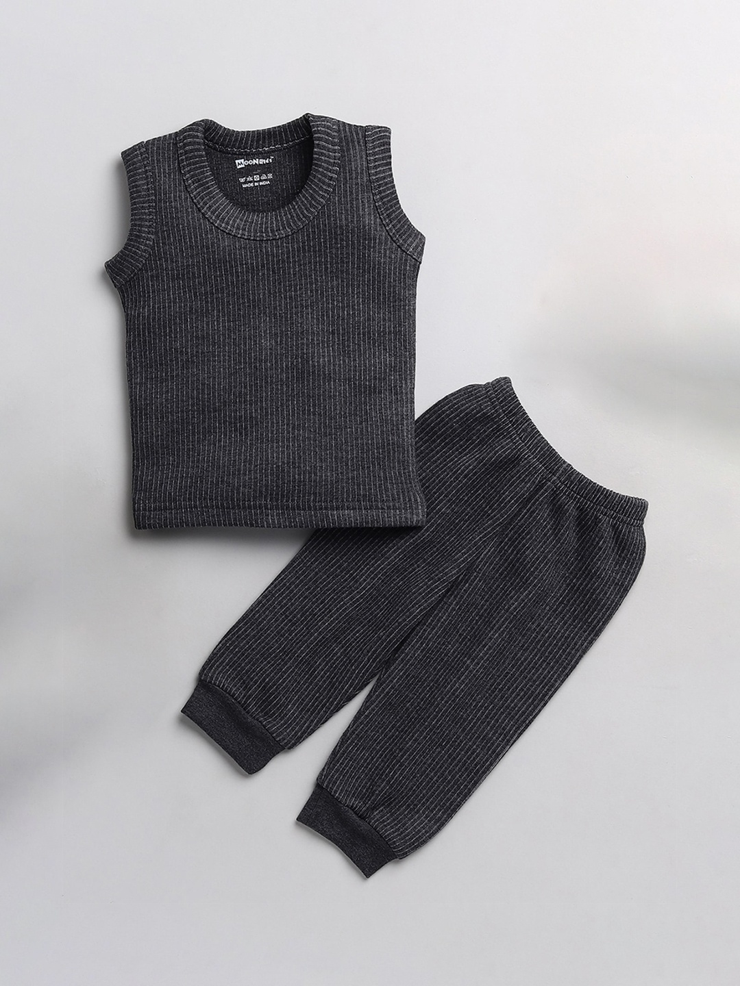 

MooNKids Infant Kids Dark Grey Solid Thermal Set