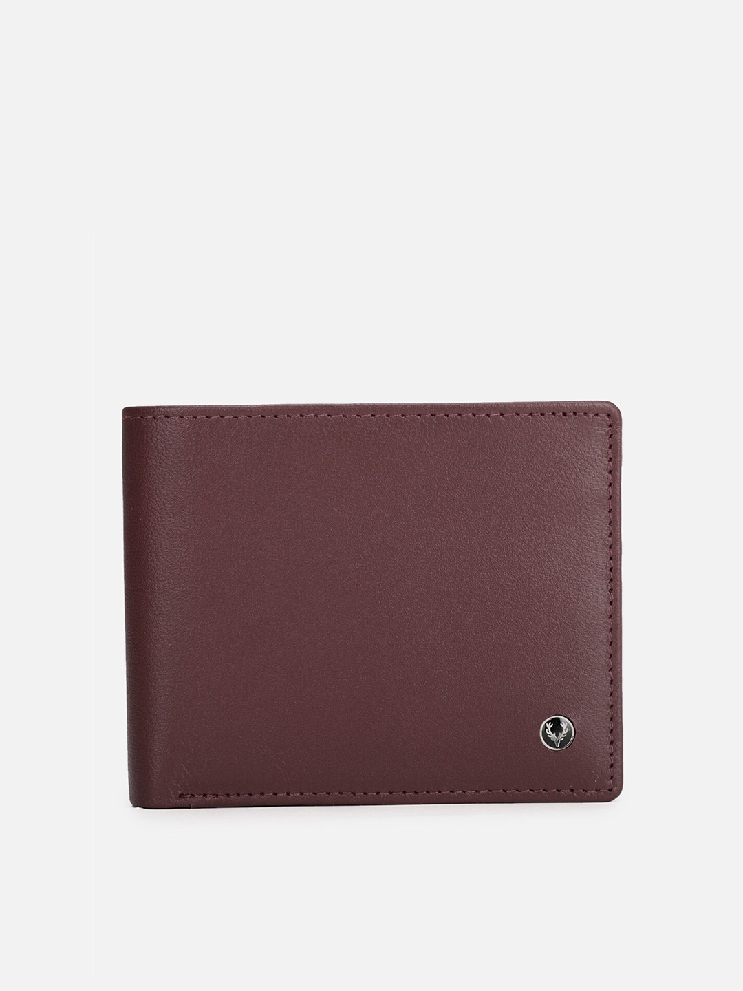 

Allen Solly Men Maroon Leather Two Fold Wallet
