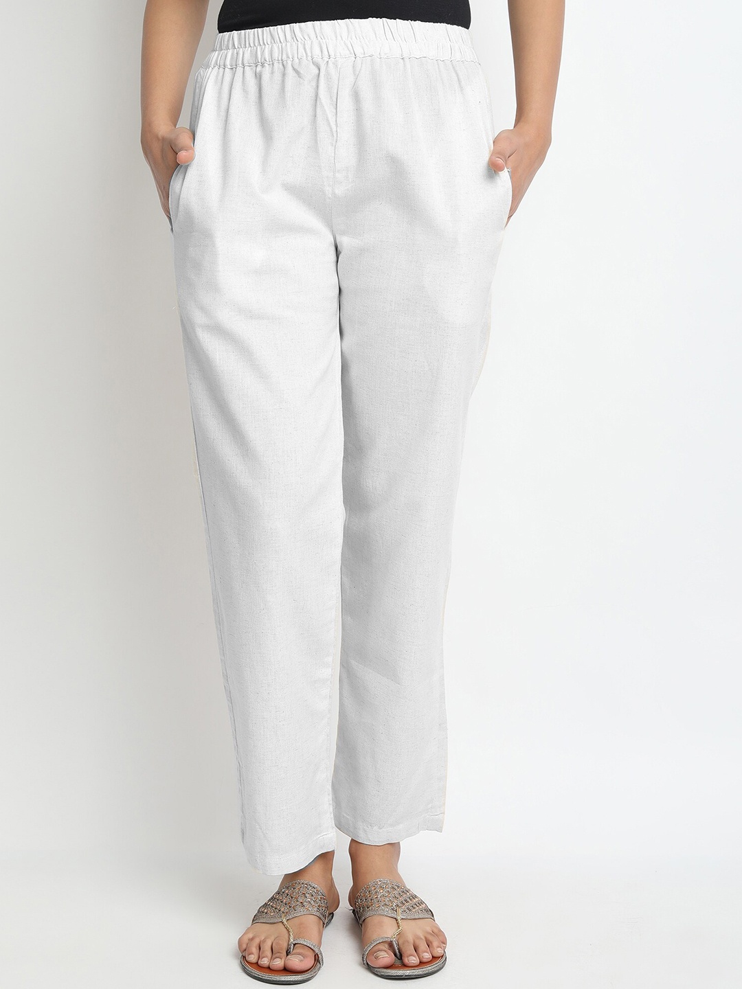 

Molcha Women White Palazzos