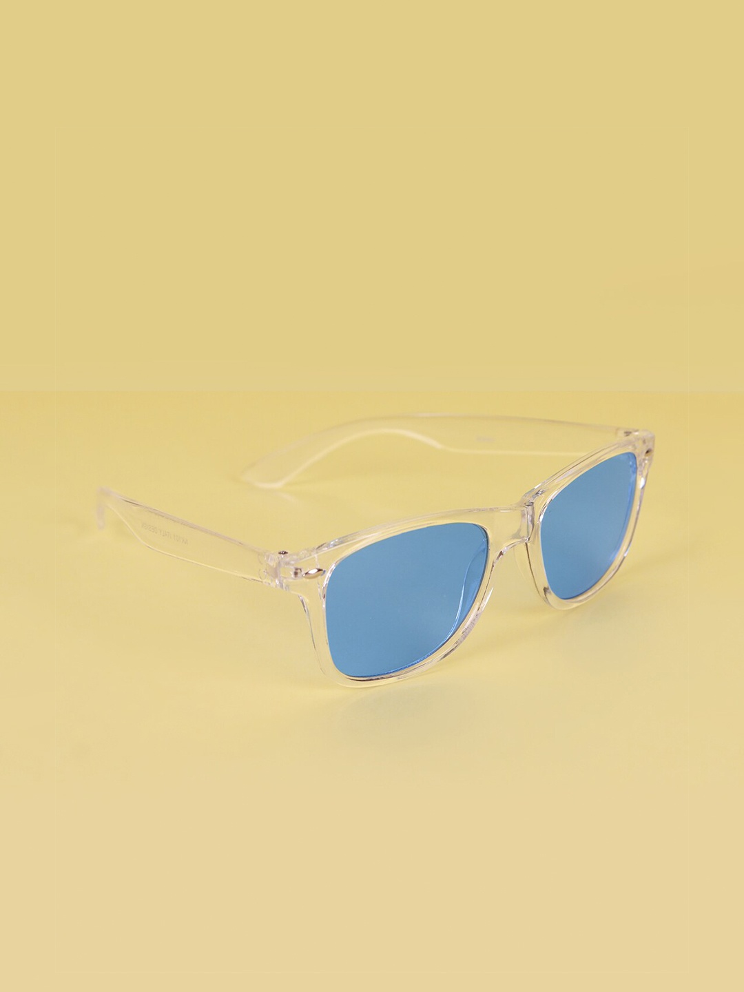 

DukieKooky Unisex Kids Blue Lens & White Wayfarer Sunglasses with UV Protected Lens