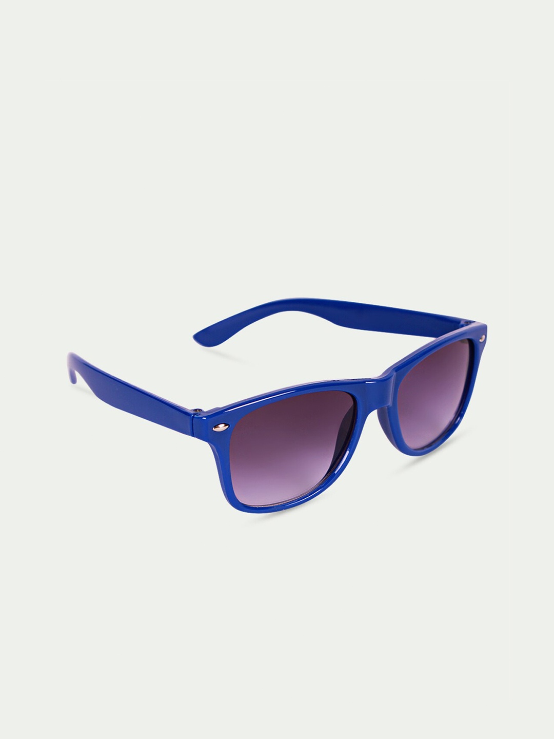 

DukieKooky Unisex Kids Purple Lens & Blue Wayfarer Sunglasses with UV Protected Lens