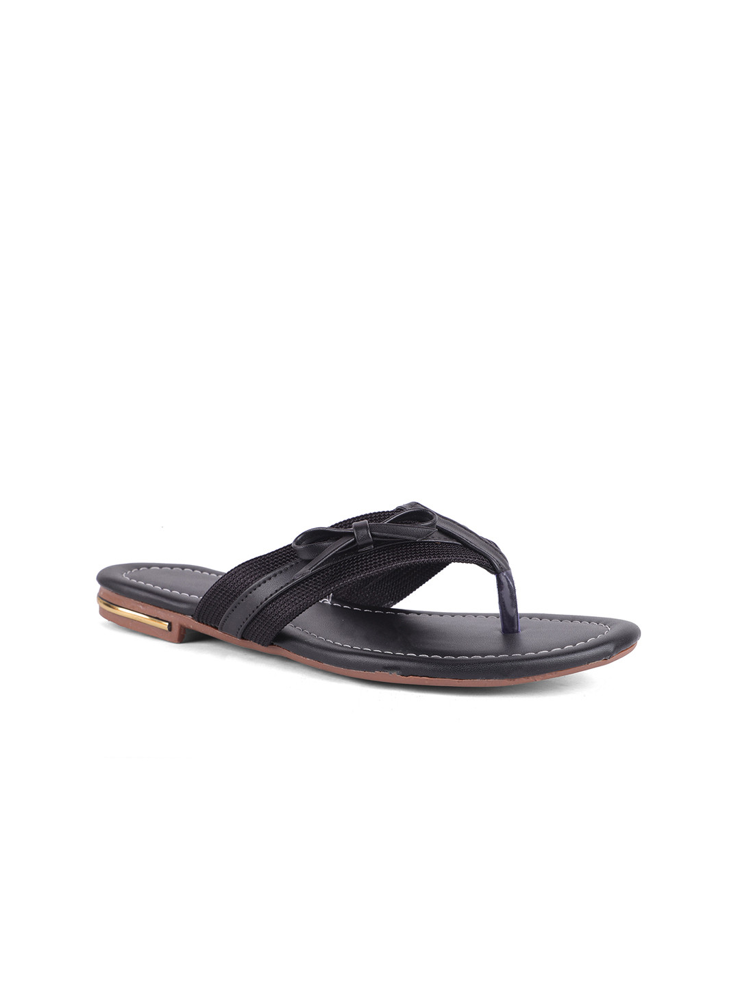 

FABBMATE Women Black Open Toe Flats