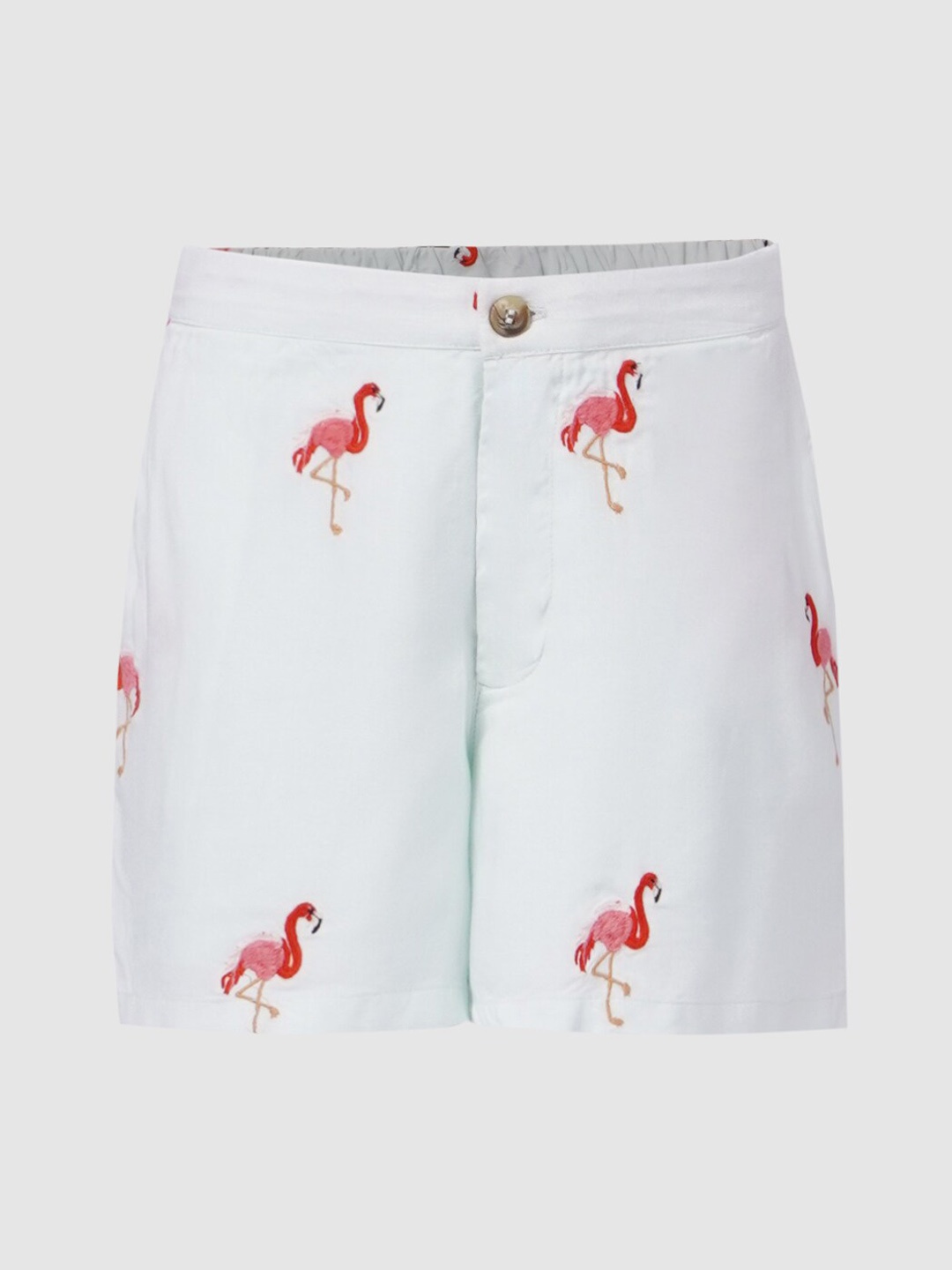 

KIDS ONLY Girls Green Conversational Printed Shorts