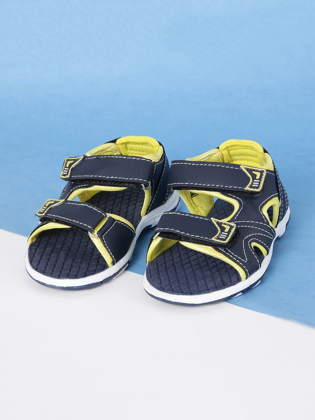 

max Boys Blue & Green PU Comfort Sandals