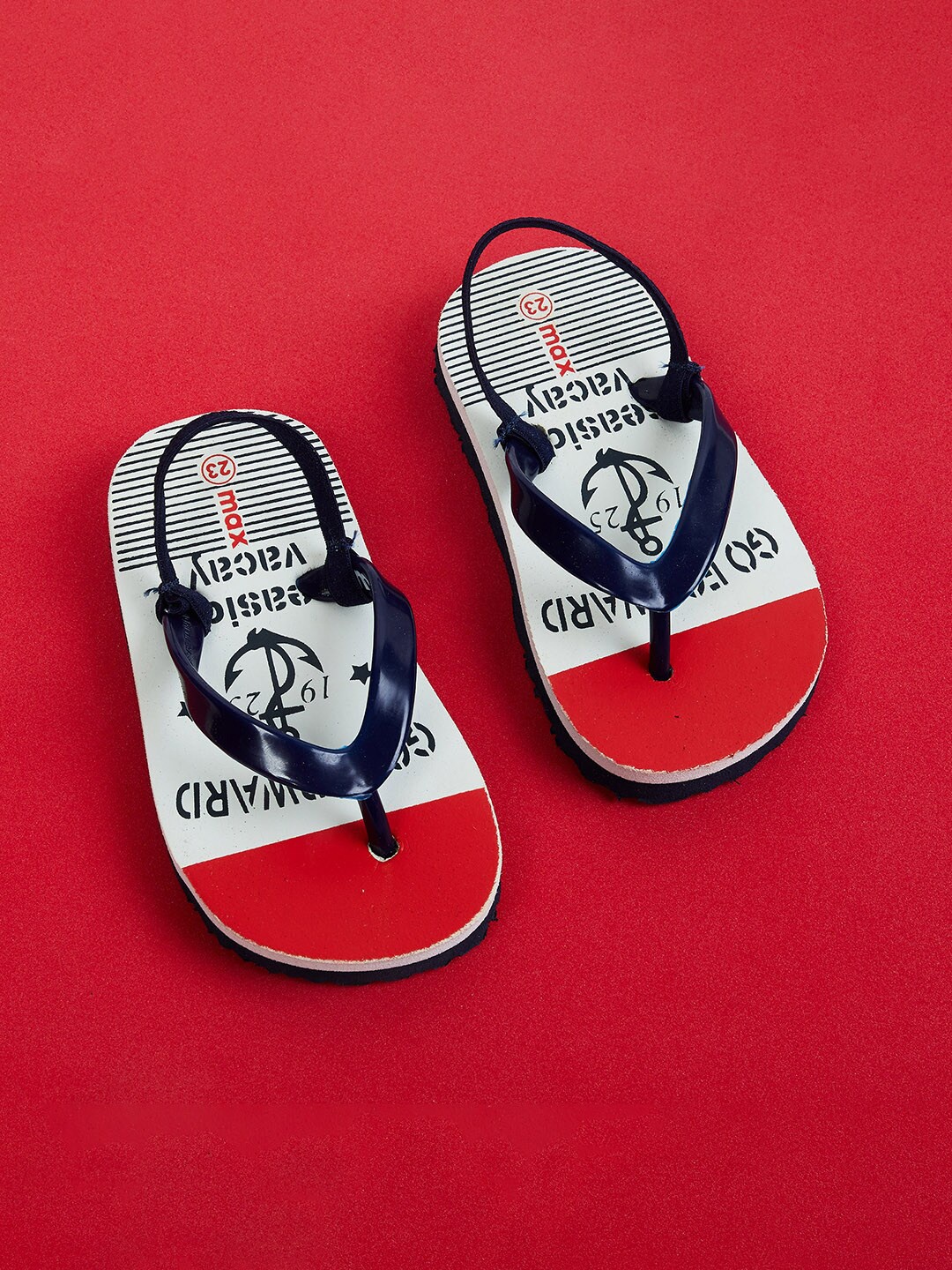 

max Boys Blue & Red Comfort Sandal
