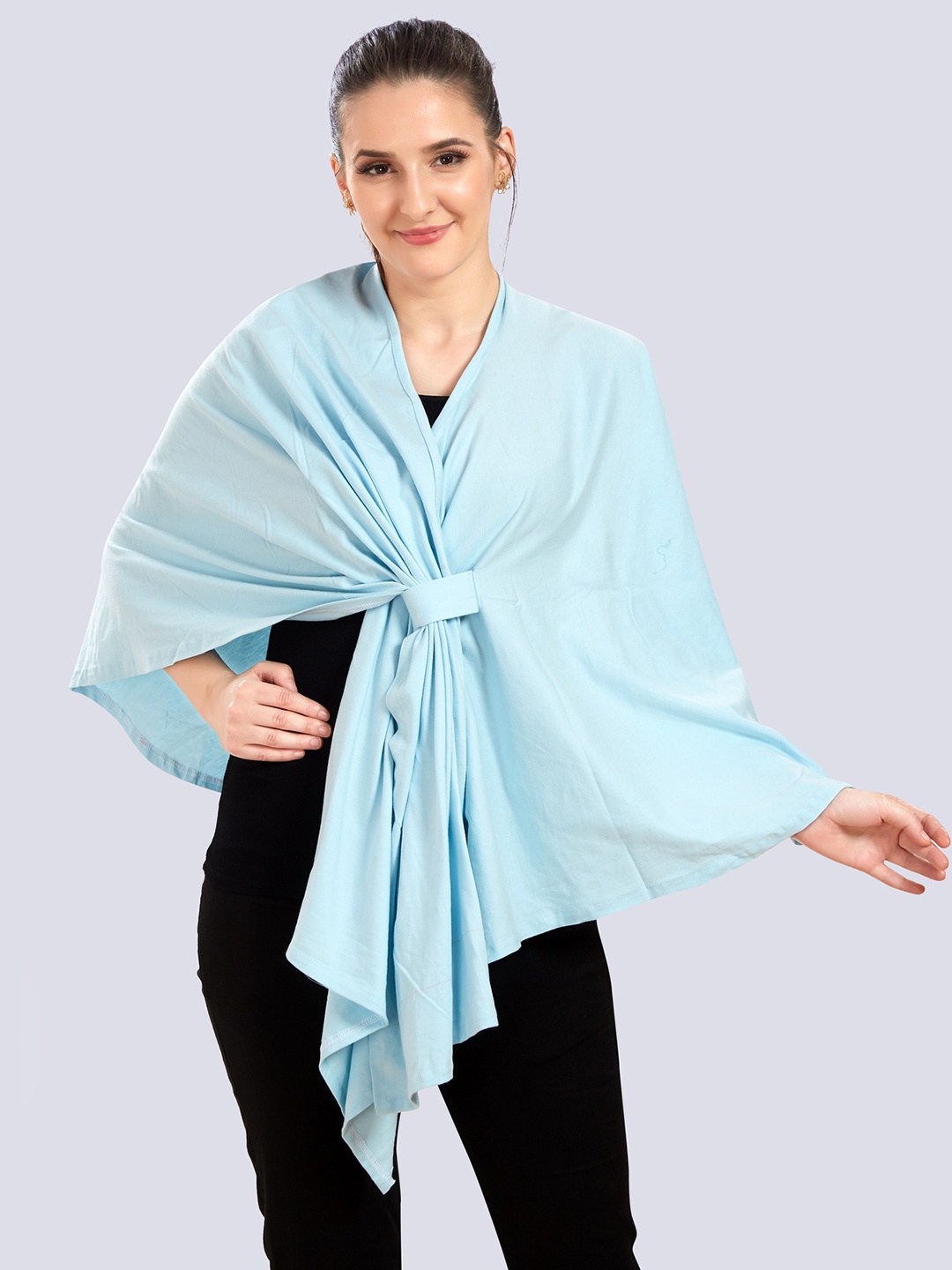 

Mom For Sure by Ketki Dalal Blue Wrap Nursing Cape Top