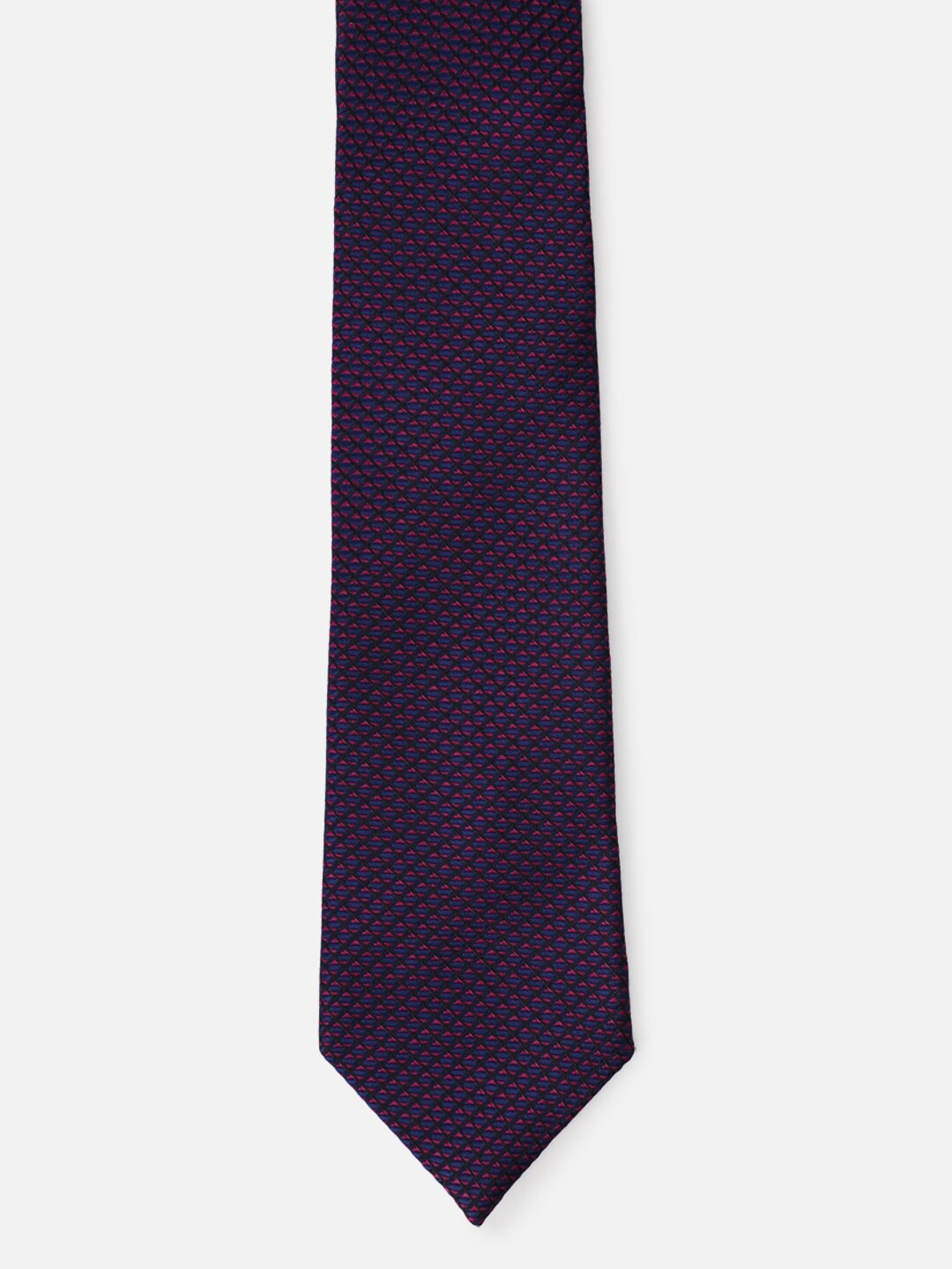 

Louis Philippe Men Blue & Pink Printed Skinny Tie