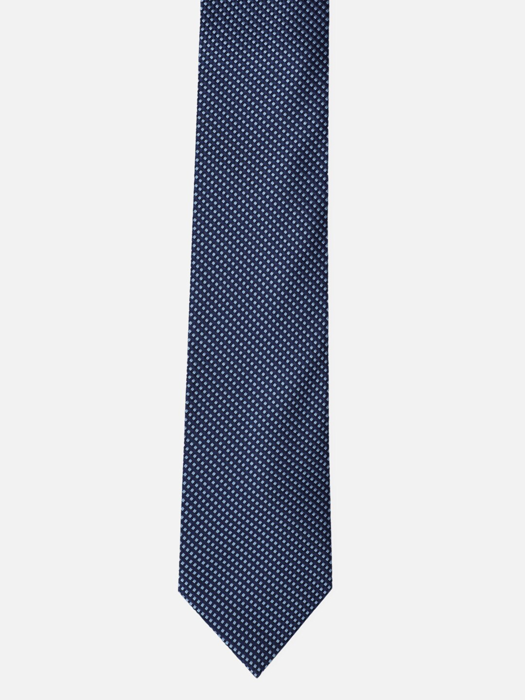

Van Heusen Men Navy Blue & White Printed Broad Tie