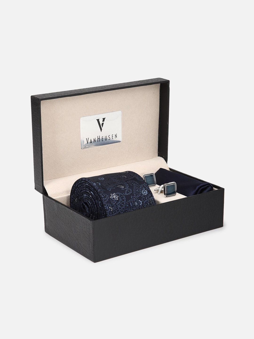 

Van Heusen Men Navy Blue Accessory Gift Set