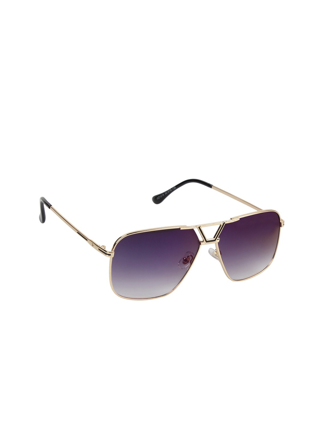 

Scavin Men Gold-Toned & Purple Lens Sunglass with UV Protected Lens-S1219 GLDBLU MRCR