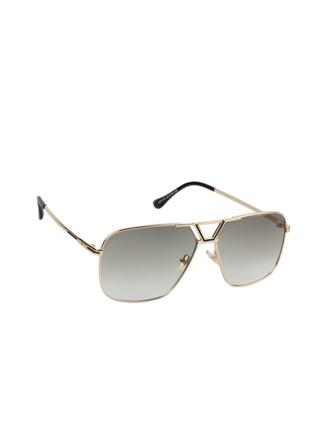 

Scavin Men Green Lens & Gold-Toned Sunglasses with UV Protected Lens-S1219 GLD GRNGRD