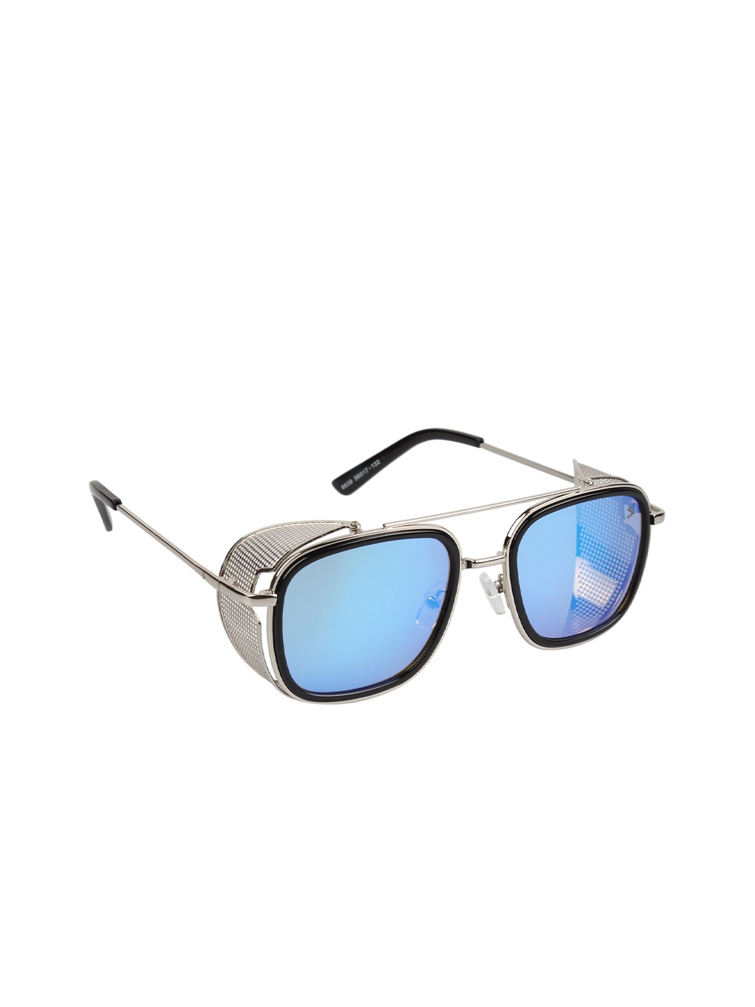 

Scavin Men Mirrored Lens & Silver-Toned Square Sunglasses with UV Protected Lens