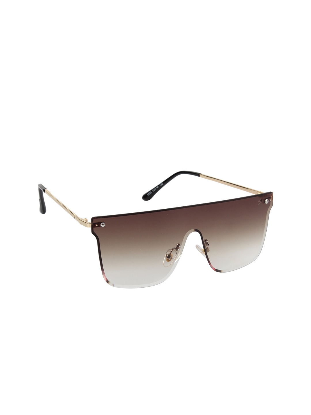 

Scavin Men Brown & Gold-Toned Sunglasses with UV Protected Lens-S5555 GLD BRNGRD