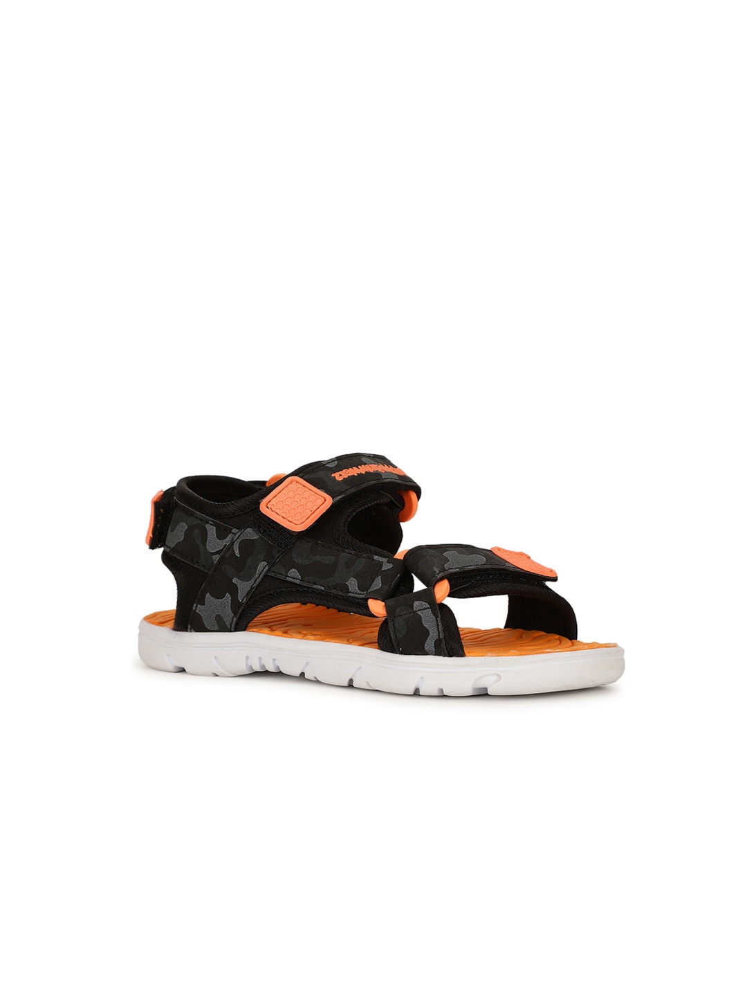 

Bubblegummers Boys Red & Black Printed Sports Sandals