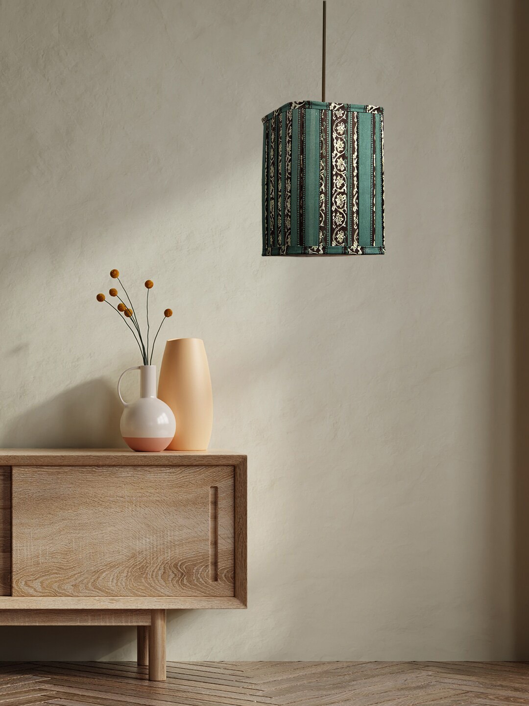 

green girgit Green Printed Ceiling Lamps