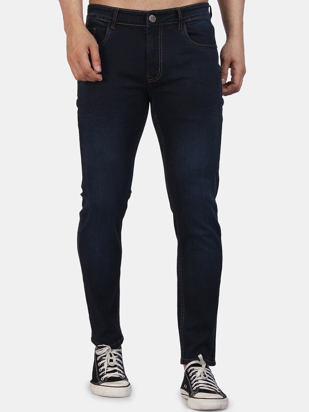 

PEPLOS Men Blue Comfort Slim Fit Light Fade Stretchable Jeans