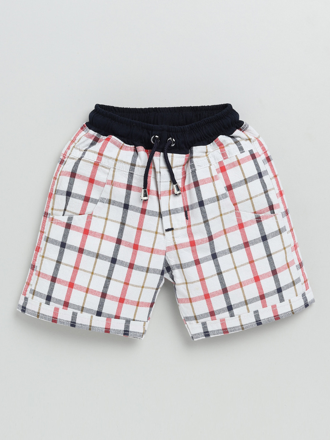 

Nottie Planet Boys Red Checked Shorts