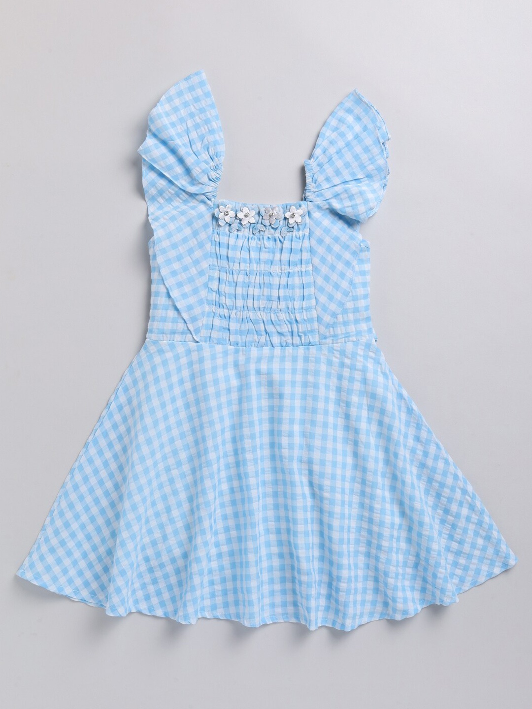 

Nottie Planet Girls Blue Checked Dress