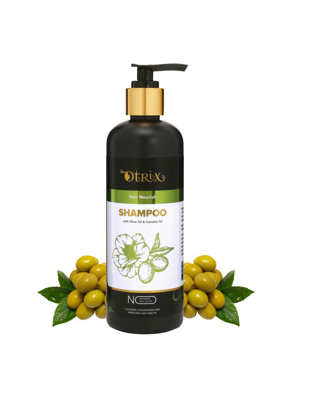 

Otrix Hair Nourish Shampoo with Olive Oil & Camelia Oil - 300 ml, White