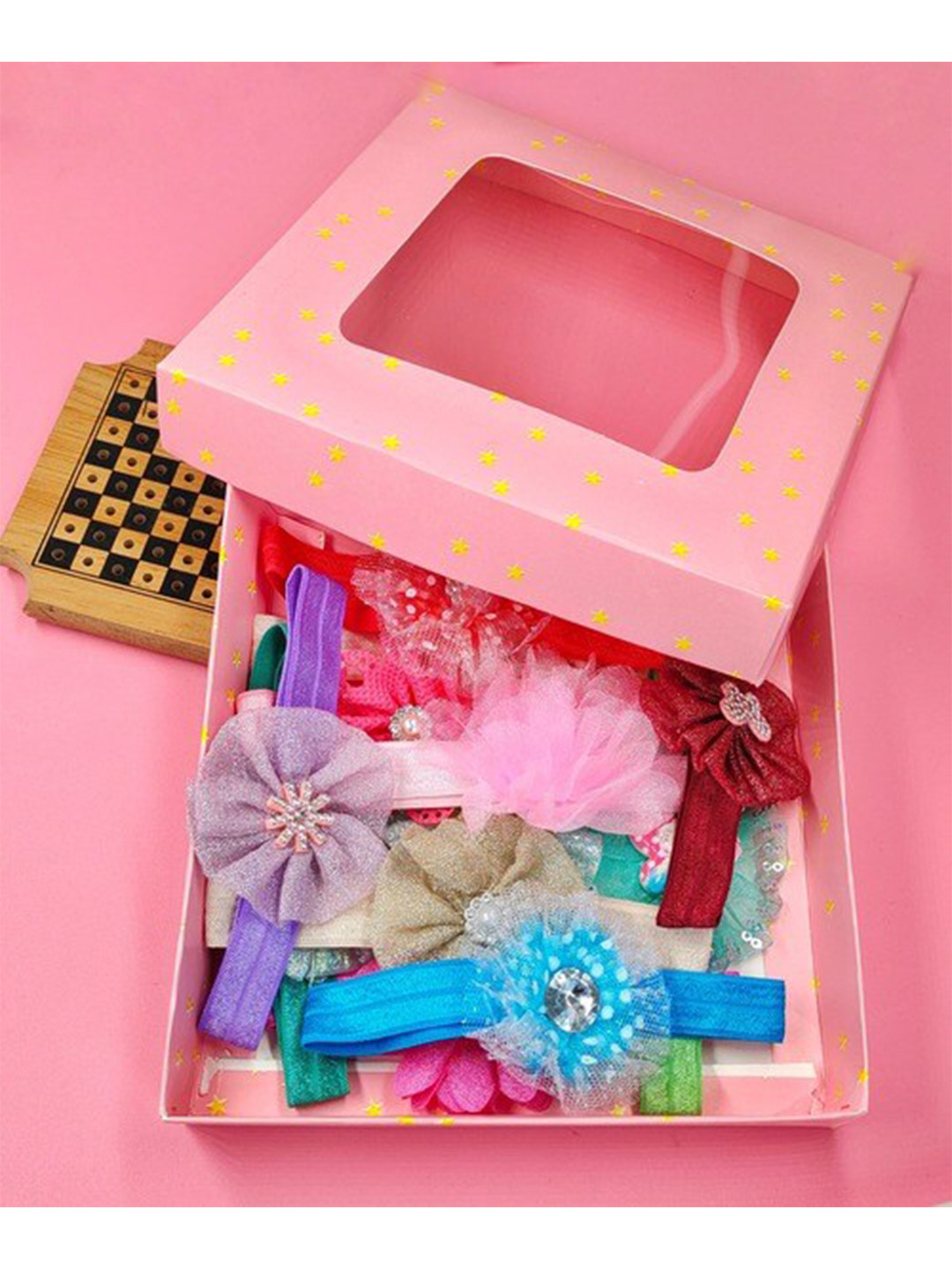 

ANNA CREATIONS Girls Set Of 12 Multicolored Headbands, Multi