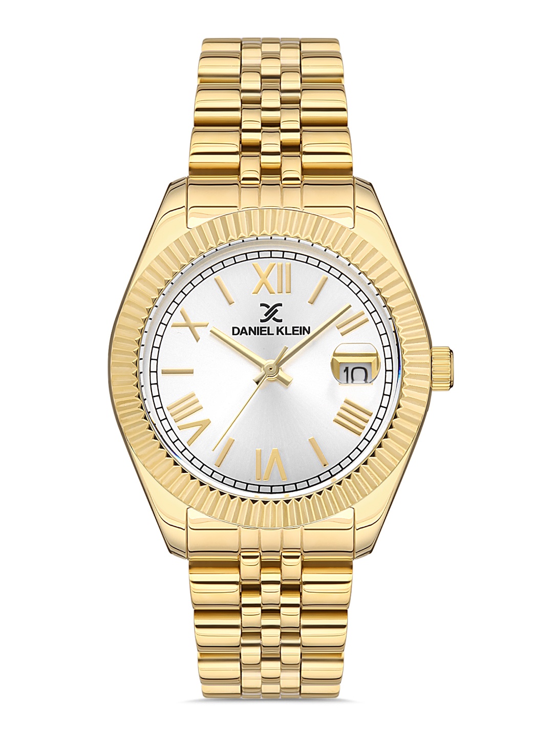 

Daniel Klein Women Gold-Toned Dial & Gold Toned Stainless Steel Bracelet Style Straps Analogue Watch