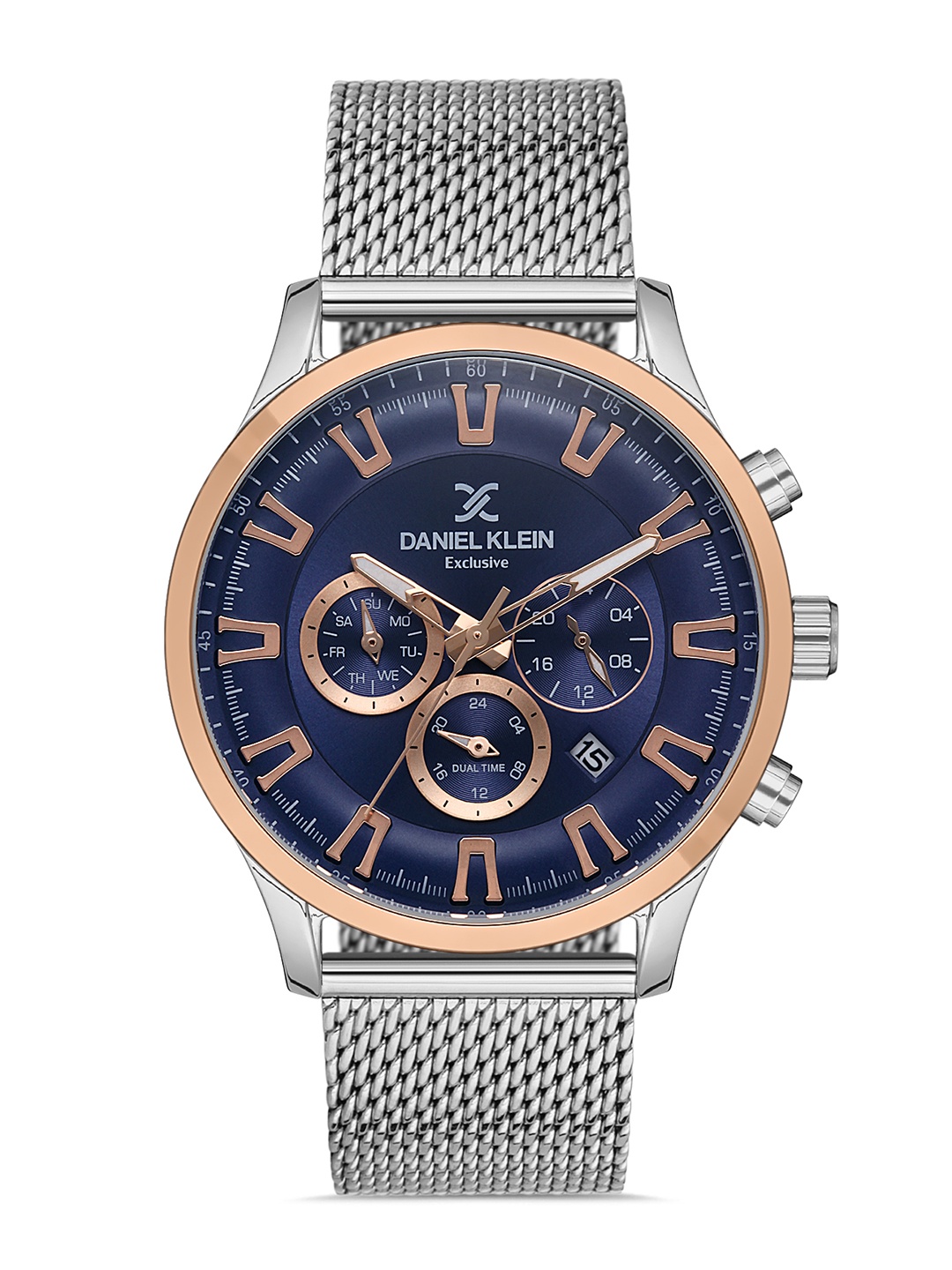 

Daniel Klein Men Pink Dial & Silver Toned Bracelet Style Straps Analogue Watch DK 1 13105-4