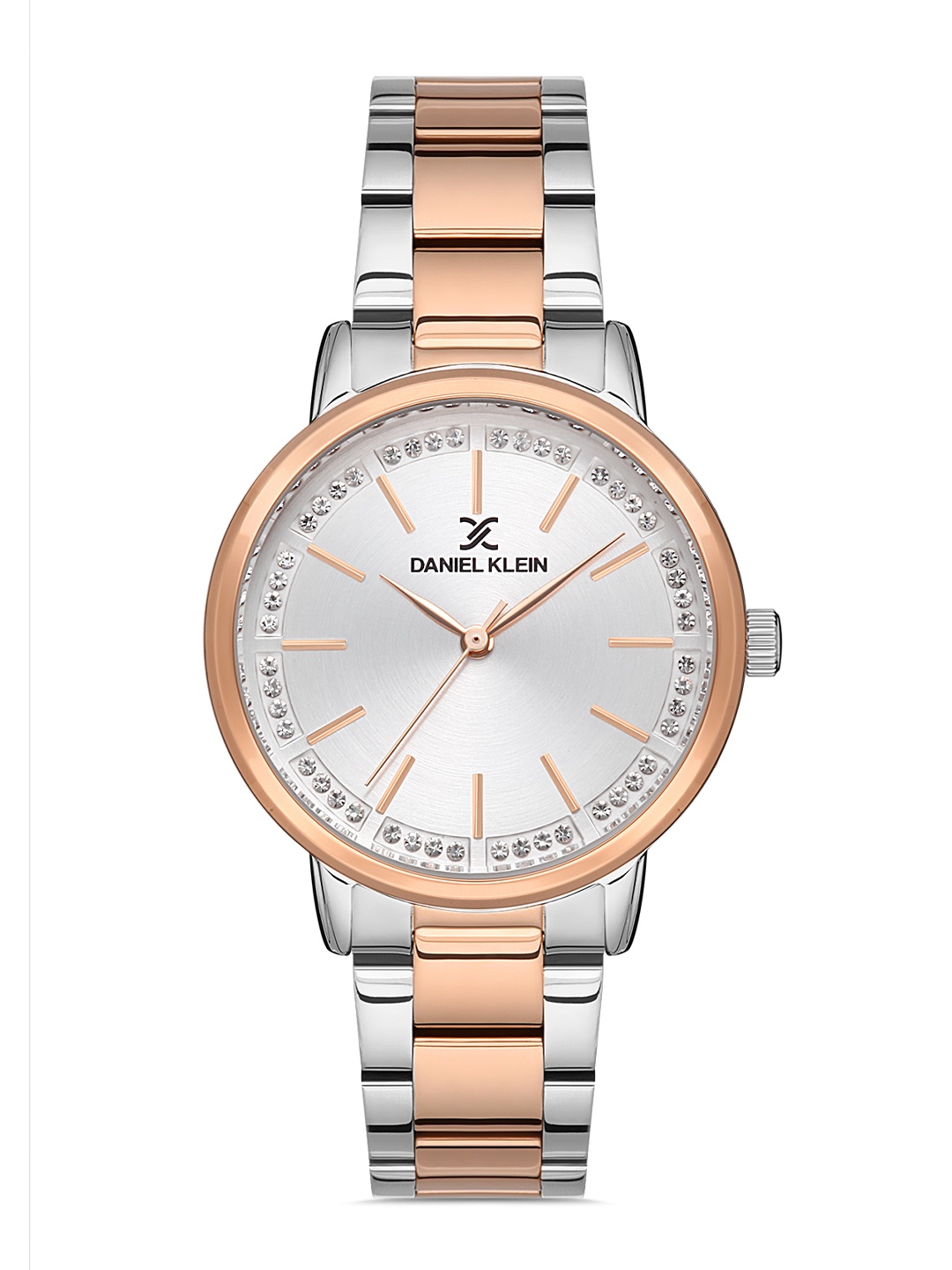 

Daniel Klein Women Pink Embellished Dial & Silver Toned Analogue Watch DK.1.13048-4-Pink