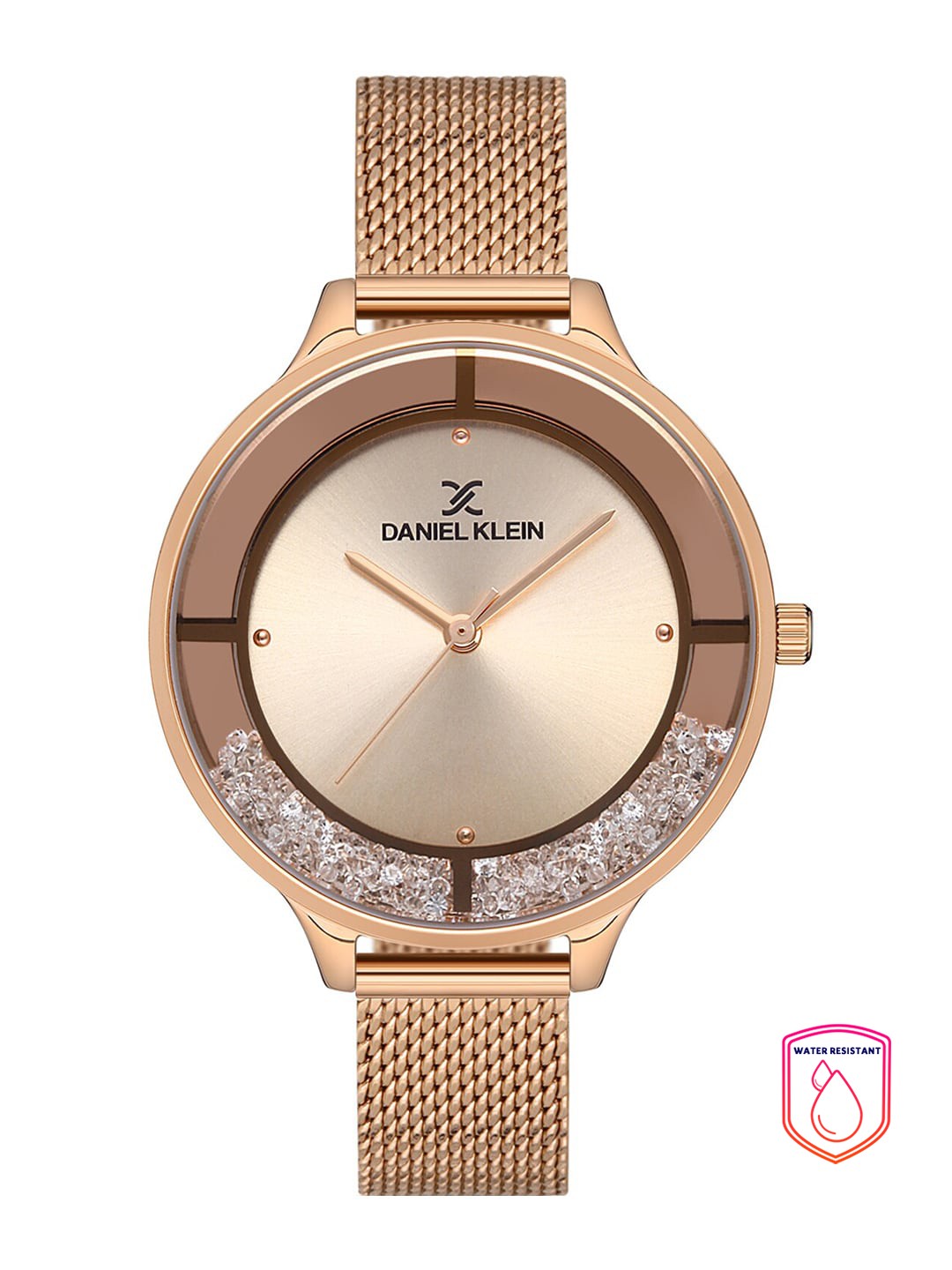 

Daniel Klein Women Pink Dial & Rose Gold Toned Analogue Watch DK.1.13047-4-Pink