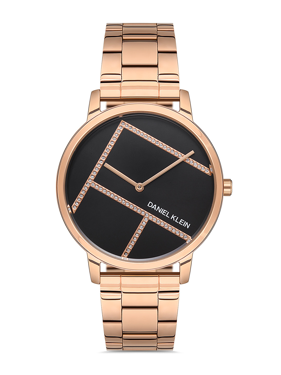

Daniel Klein Women Pink Dial & Rose Gold Toned Stainless Steel Bracelet Style Straps Analogue Watch