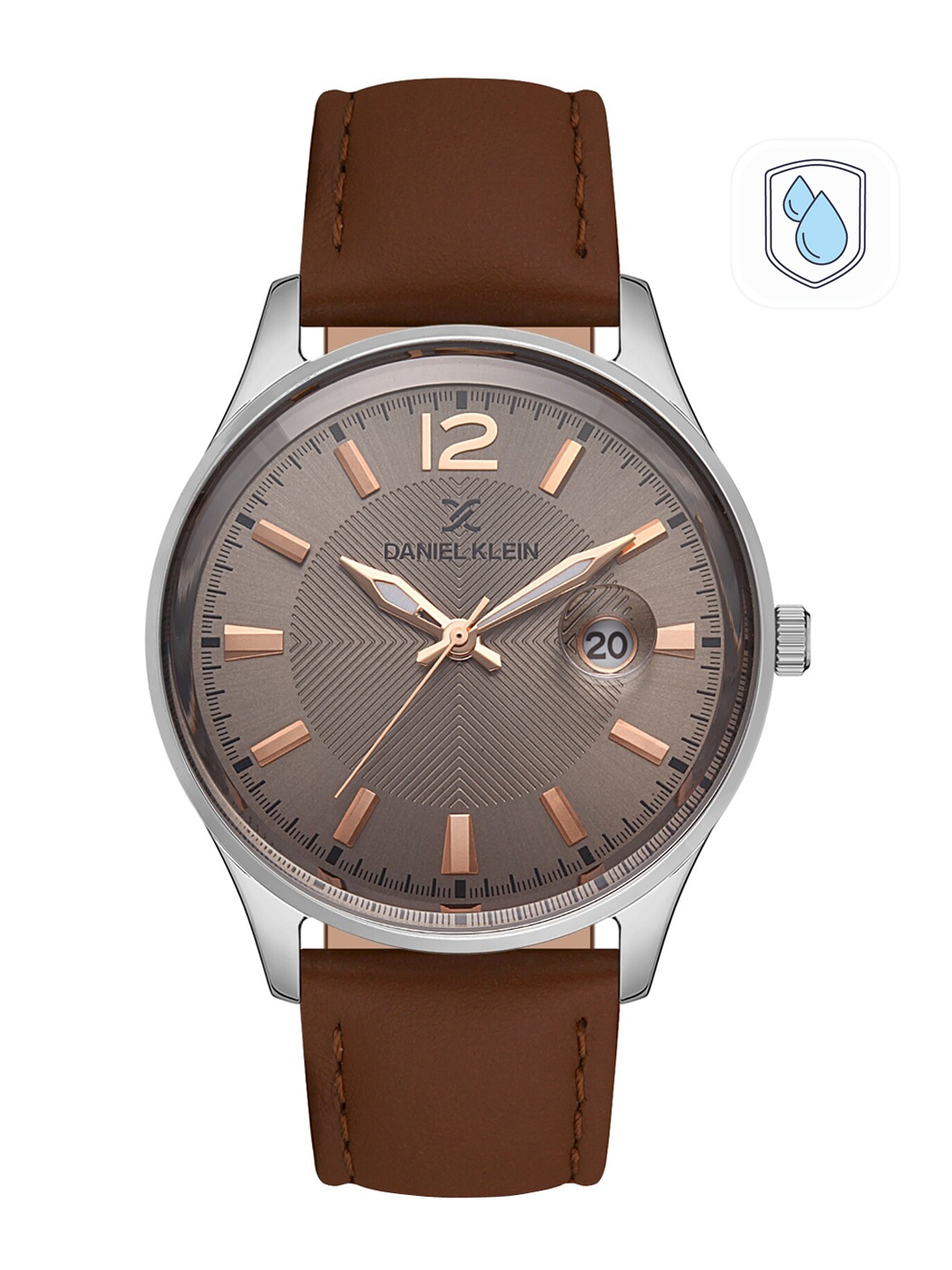 

Daniel Klein Men Silver-Toned Dial & Black Leather Straps Analogue Watch DK 1 13071-4