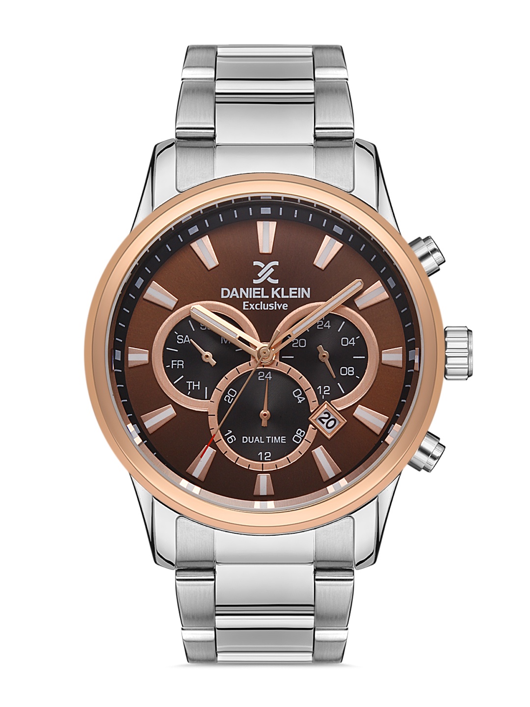 

Daniel Klein Men Brown Dial & Silver-Toned Analogue Watch DK.1.13136-4-Silver