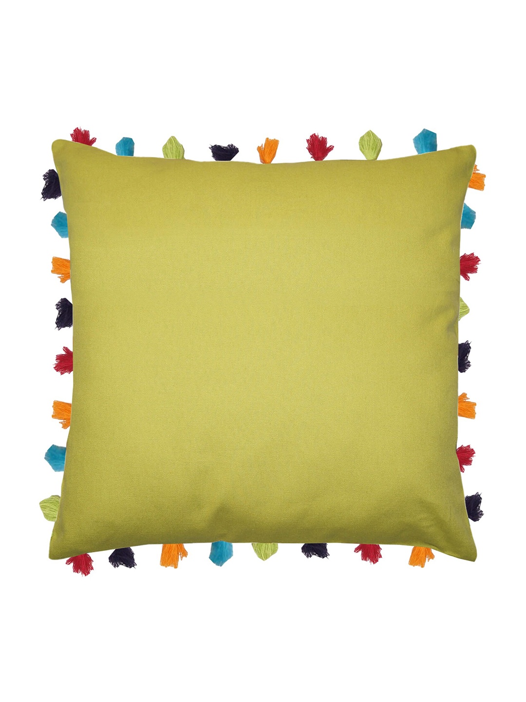 

Lushomes Yellow & Orange Square Cushion Cover