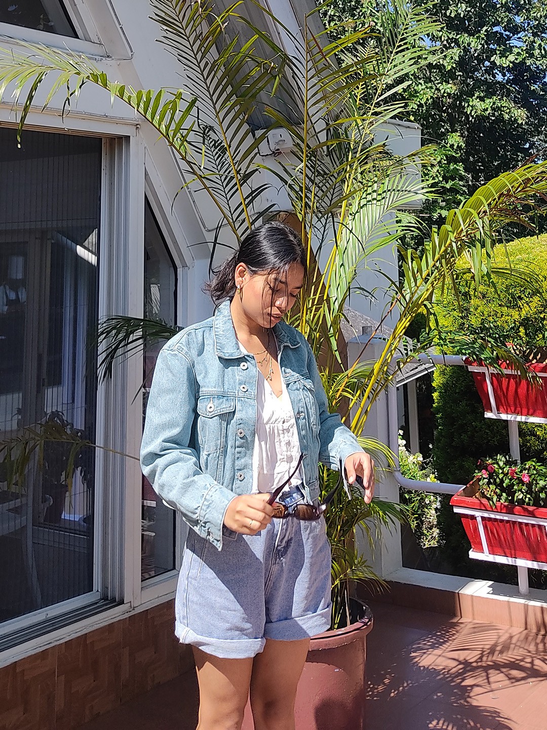 

ONLY Women Blue Crop Denim Jacket