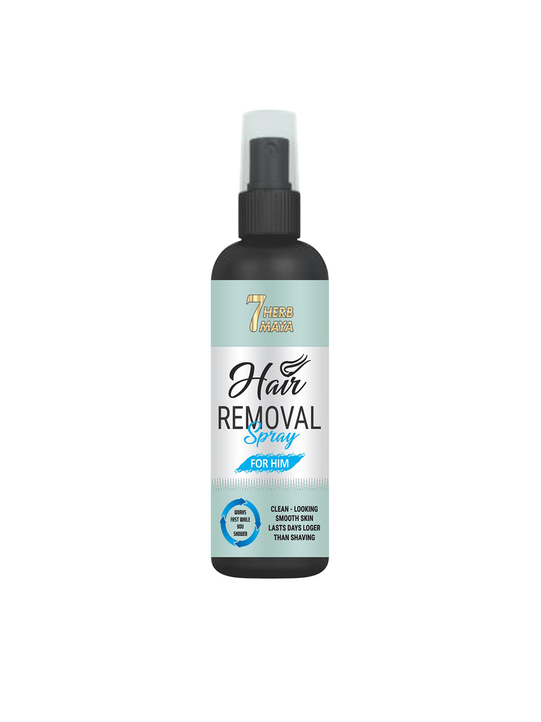 

7Herbmaya Men Hair Removal Spray - 100ml, Blue