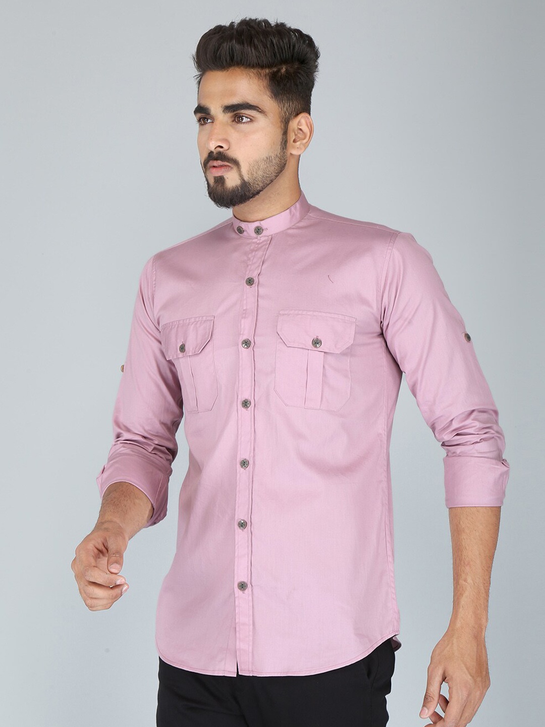

FUBAR Men Pink Modern Casual Shirt
