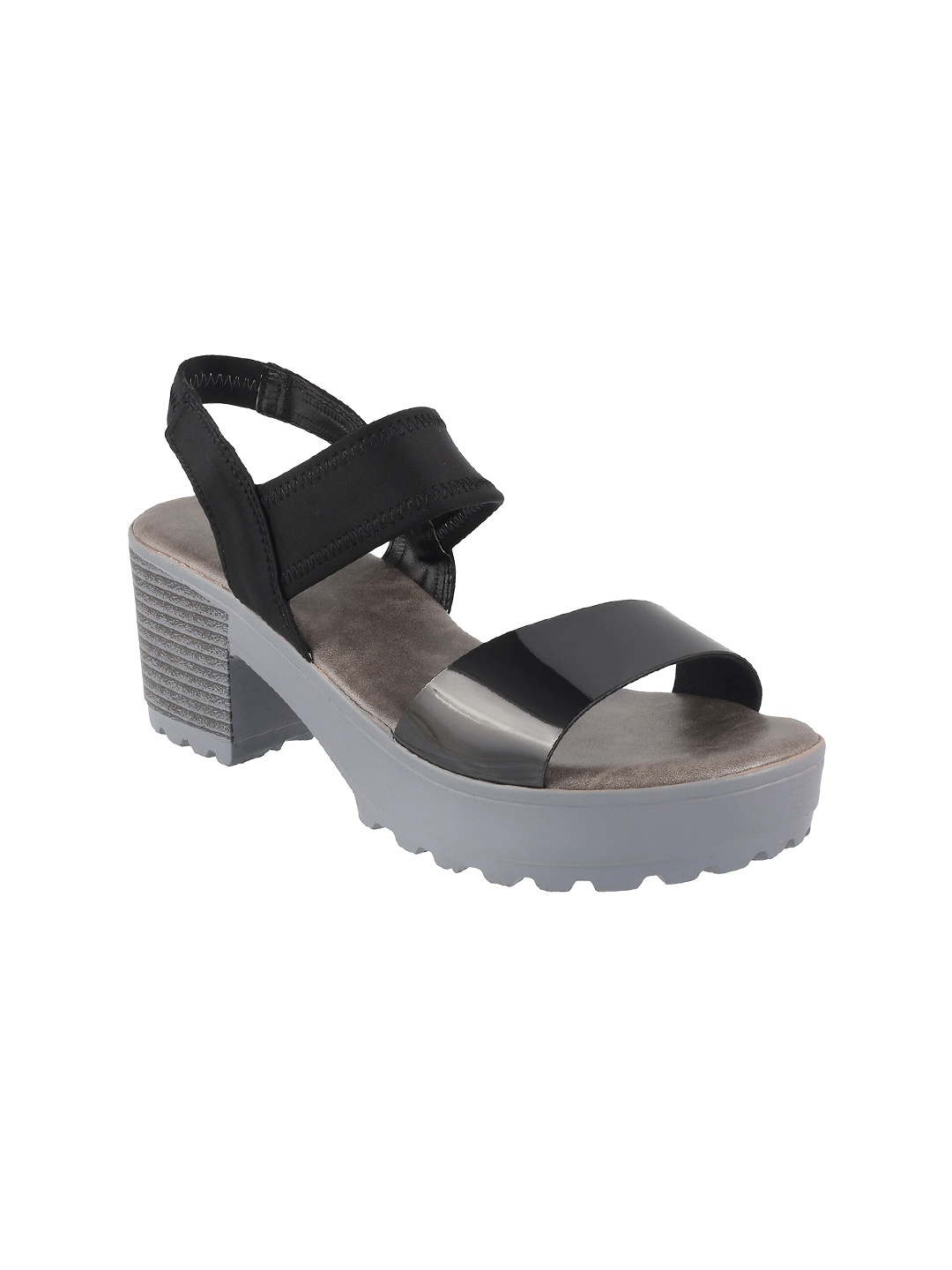 

Mochi Women Black Solid Platforms