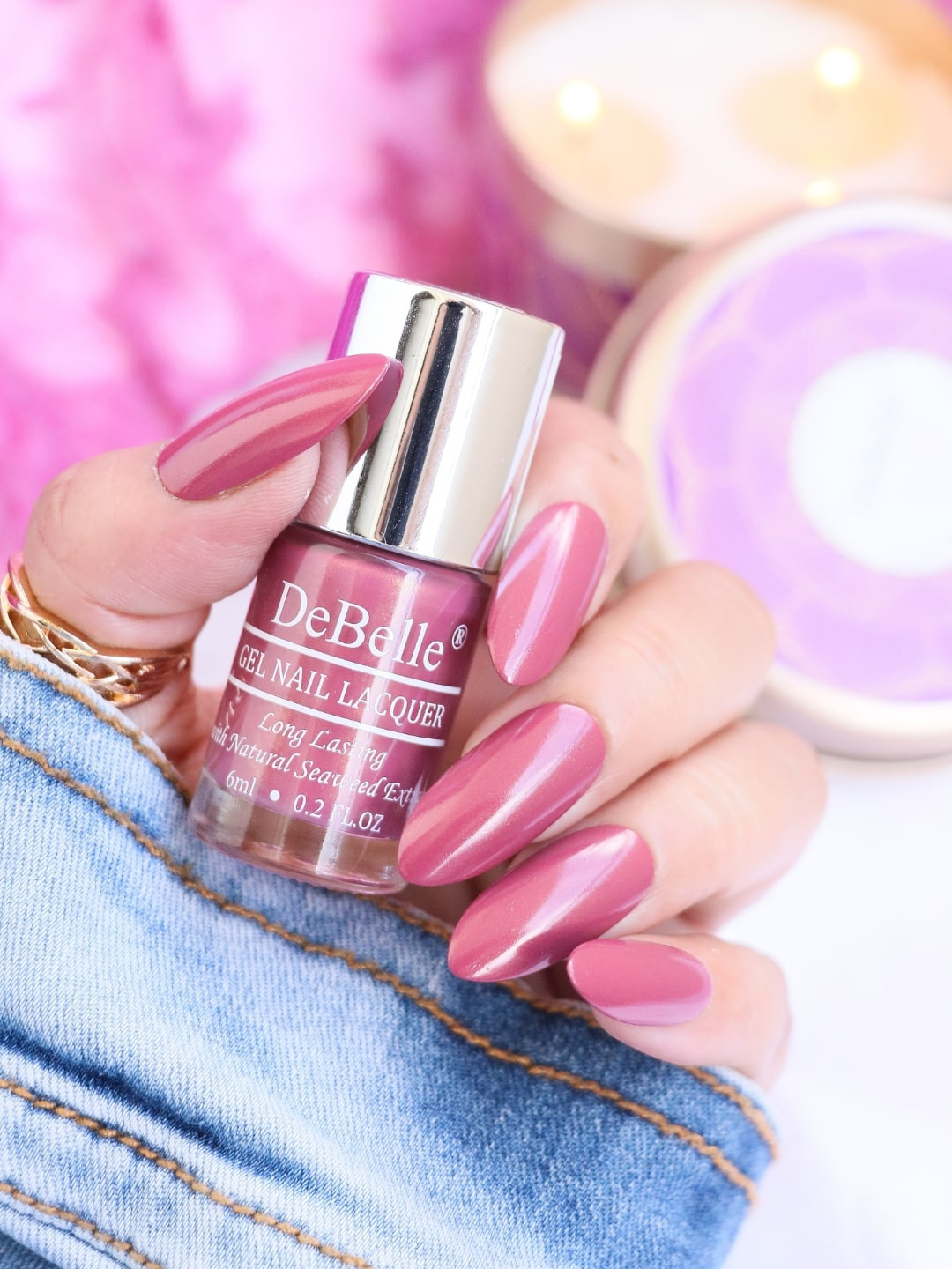 

DeBelle Long Lasting Gel Nail Lacquer with Seaweed Extract - Poise Nicole 6 ml, Mauve
