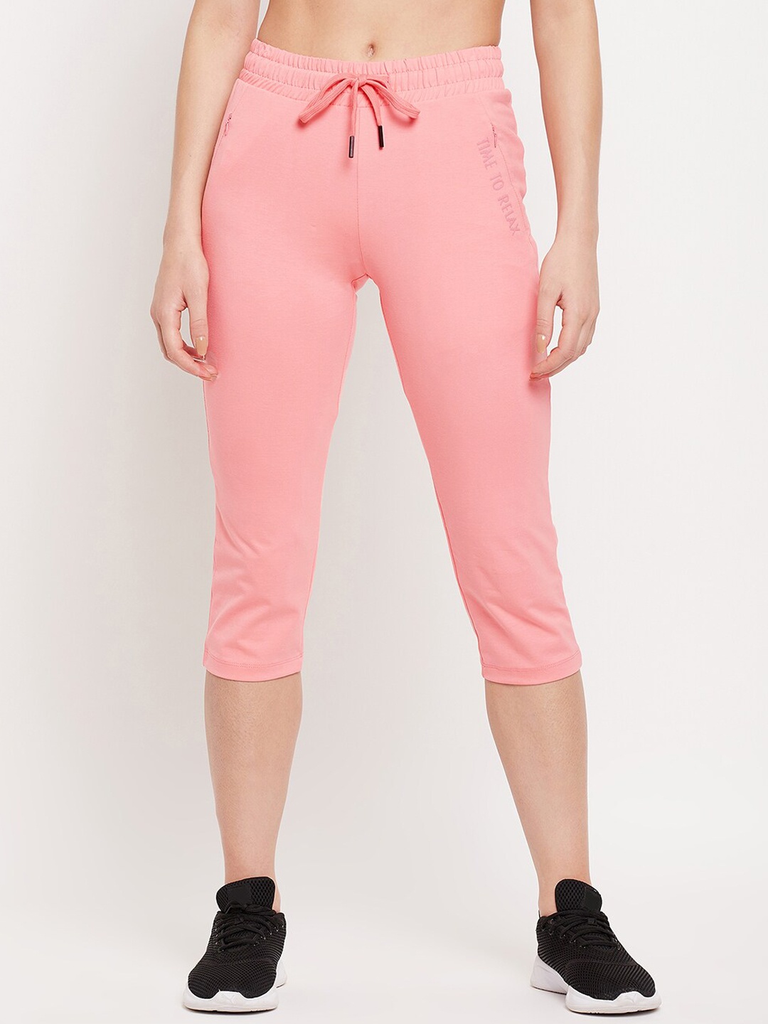 

Madame Women Coral Three-Forth Length Regular-Fit Track Pant