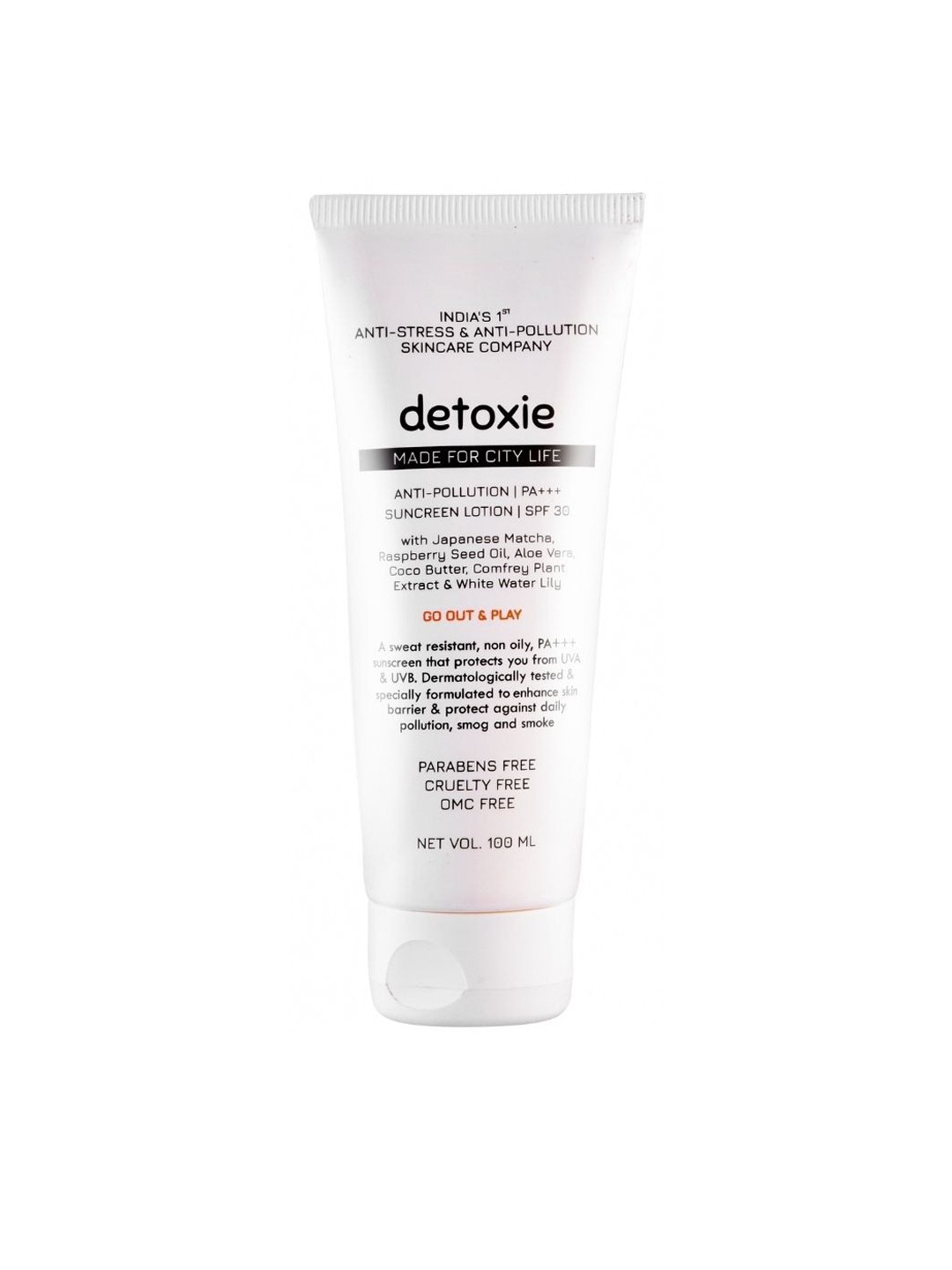 

Detoxie White Anti-Pollution & PA+++ Sunscreen Lotion SPF 30 100 ml